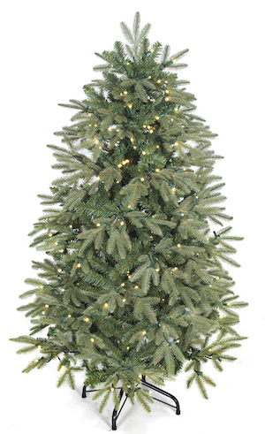 4  1/2 foot Blue Spruce Tree with Warm White 5mm LED Lights